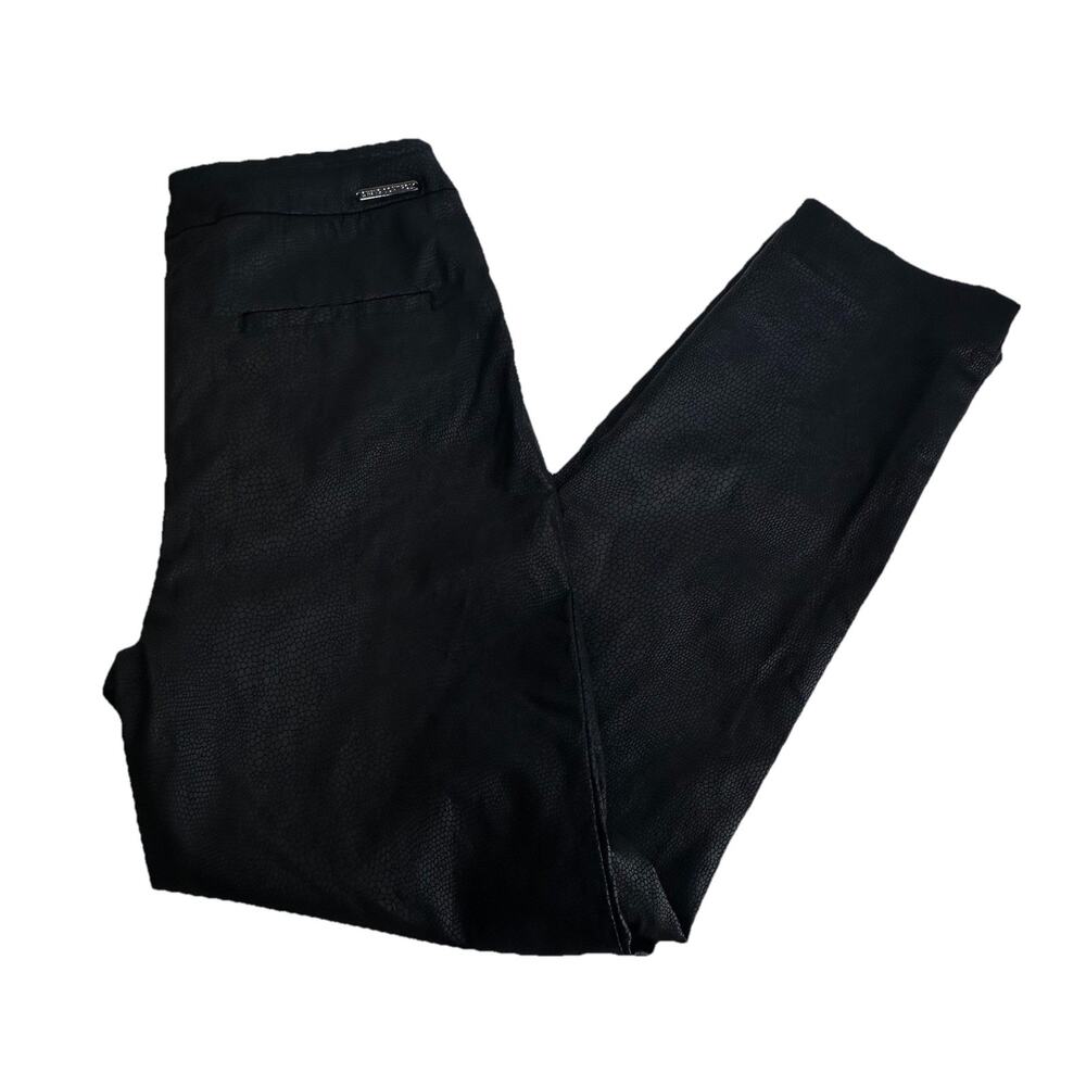 swing control golf pants black snakeskin reptile zip pockets Size 2